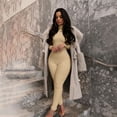 thumbnail image 4 of Ropa de mujer otoño e invierno color sólido ajustado deportes fitness mono pantalones mujeres, 4 of 6