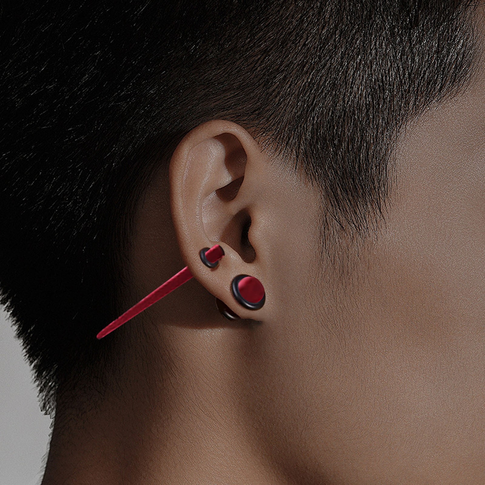 Kit D'étirement D'oreilles 50 Pièces - Cônes Acrylique 14G à 00G, Tunnels Silicone - Pour Piercing, Stretching Progressif - Multi Couleurs - 2