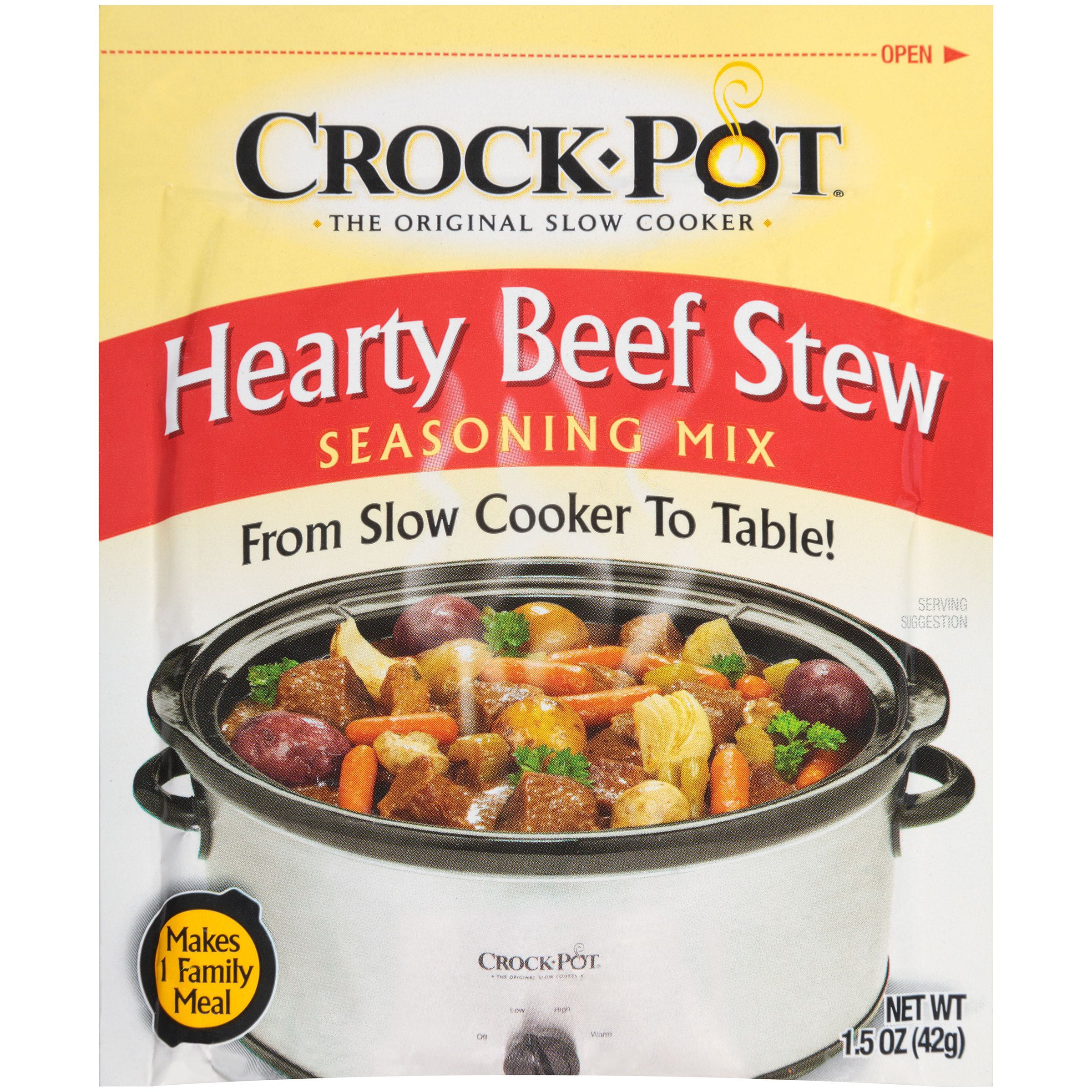 Crockpot Hearty Beef Stew Seasoning Mix, 1.5 oz - Walmart.com