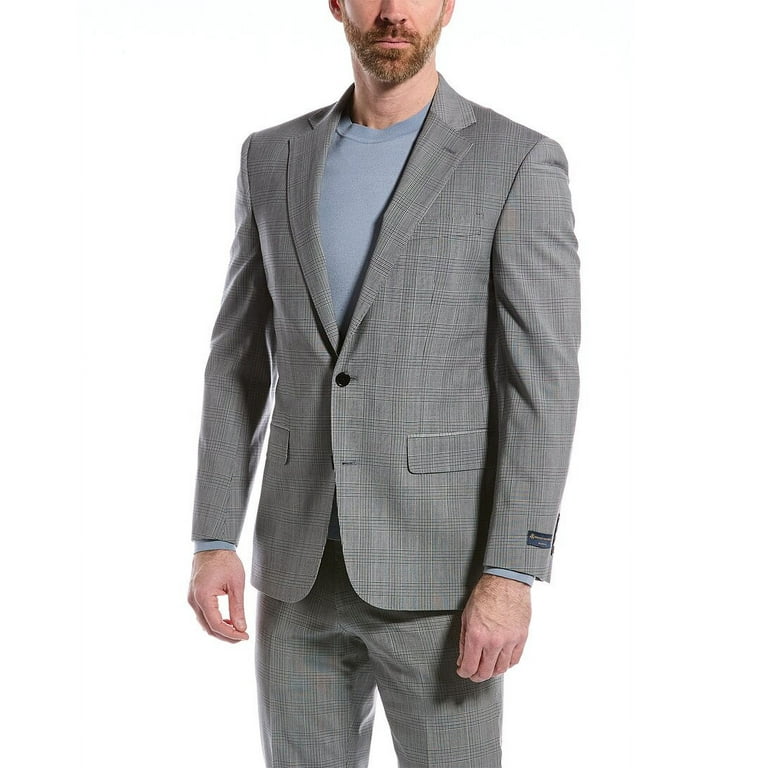Brooks Brothers mens Regent Fit Explorer Wool-Blend Suit Jacket, 42 REG,  Grey