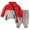 Red, variant on SHTXOZHI Toddler Boys Girls Tracksuit Kids Colorblock Long Sleeve Zip Up Jacket Pants 2Pcs Set