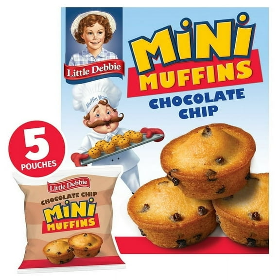 Little Debbie Chocolate Chip Mini Muffins, 8.44 oz (5 count) (pack of 2)