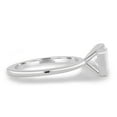 thumbnail image 3 of 2.00Ct Emerald Cut Lab-Grown Diamond East West Half Bezel Engagement Ring, 14K White Gold, US 5.5, 3 of 8