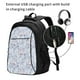 thumbnail image 2 of Balery Blue Butterfly Mochila con carga USB para hombre y mujer - Mochila impermeable y antirrobo para laptop con puerto USB para viajes, trabajo, 2 of 7