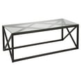 thumbnail image 2 of Evelyn&Zoe Dixon 46" Wide Rectangular Coffee Table, Satin Nickel, 2 of 11