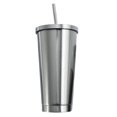 thumbnail image 2 of Taza Clásica Moderna 500ml con Paja Acero Inoxidable Aislada BLESIY, 2 of 8