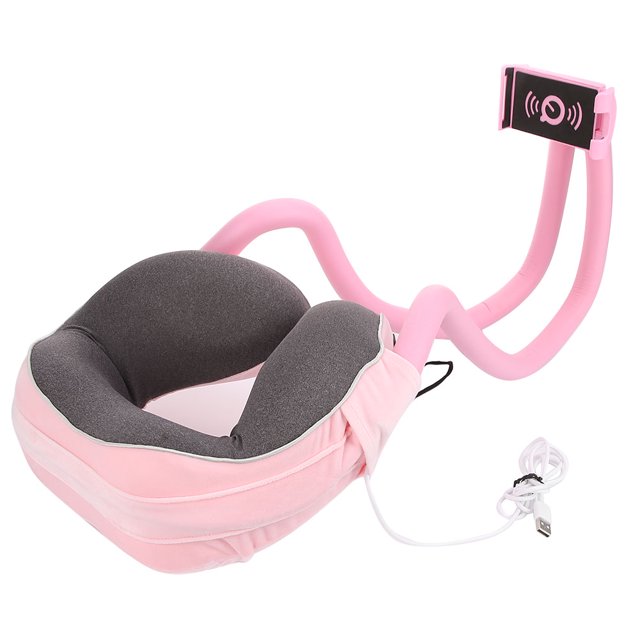 Almohada para el cuello Vhermosa en forma de U con soporte para teléfono móvil