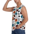 thumbnail image 3 of Kdxio Color Balls for Men's Muscle T-shirt,Sleeveless for Workout Running Athletic Gym Lounge Casual, 3 of 7