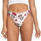 thumbnail image 1 of Balery Caring Cow Tangas de Algodón para Mujer con Estampado – Ropa Interior Sexy, Transpirable, G-string-Small, 1 of 6