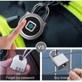 thumbnail image 2 of Smart Gym Storage Cabinet Padlock (silver), Fingerprint Or Remote Authorization Unlocking, Unlocking Record, Schedule, Ip65 Waterproof, Secure Keyless, 2 of 5