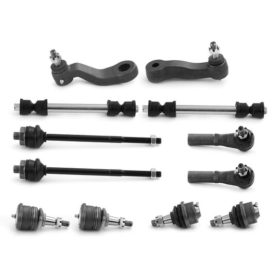 Metrix Premium Chassis Parts - 12 PC Front End Suspension Kit Fits 01-06 Chevrolet Silverado 3500, 01-04 GMC Sierra 2500, 03-09 Hummer H2, Ball Joints, Tie Rod Ends, Sway Bar Links, Made in Europe