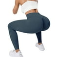 thumbnail image 4 of A AGROSTE Seamless Leggings for Women,  V-Cross High Waisted Workout Yoga Pants, Amplify Ruched Booty Tights, 4 of 8