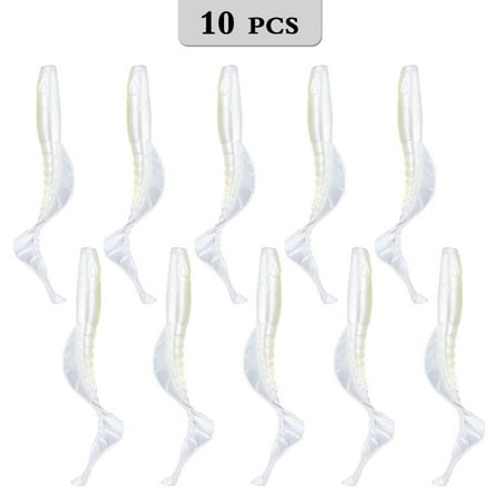 10pcs Fishing Lures Kit Soft Baits Soft Bait Swimbait Fishing Tackle for Freshwater and Saltwater