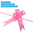 thumbnail image 4 of Unique Bargains 8' Pull Bows Gift Wrapping Pull Bow Heart Pattern Baskets Present Bows Knot Ribbon Pink 100 Pcs, 4 of 6