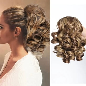 TyTqxy Ponytail Extension, Lightweight Curly Drawstring  display picture 2
