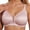 Pink, variant on Lixiuxyad Small Bra Women's Bra Small Chest Big Push Up Non Underwire Soft Support Breathable Cup Satin Bra