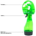 Retailery Portable Battery Operated Water Misting Cooling Fan Spray Bottle, Green