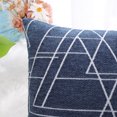 thumbnail image 4 of PiccoCasa 18"x18" Polyester Sofa Throw Pillow Cover, Navy Blue, 4 of 8