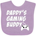 thumbnail image 3 of Inktastic Daddy's Gaming Buddy with Controller Boys or Girls Baby Bib, 3 of 4