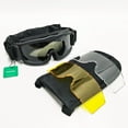 thumbnail image 3 of Kit de 3 lentes para gafas de motociclismo, gafas de sol para deportes al aire libre, gafas tácticas, gafas para jugadores de CS Game, 3 of 5