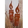 thumbnail image 4 of Velas para macetas - Adorno de jardín de metal - 20 cm - Óxido natural, 4 of 5