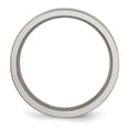 thumbnail image 2 of Chisel Titanium Brushed and Polished 6mm Grooved Band, 2 of 7