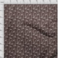 thumbnail image 4 of oneOone Cotton Cambric Brown Fabric Floral Line Drawing Sewing Material Print Fabric By The Yard 56 Inch Wide, 4 of 4