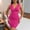 Pink, variant on Solid Color Summer Dresses for Women V-Neck Midi Sexy Bodycon Dress Beach Sequins Fitted Waist Sleeveless Sundress M