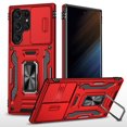 thumbnail image 1 of Feishelll for Samsung Galaxy S25 Ultra Case with Ring Holder Kickstand, Magnetic Rugged Hybrid Case with Dual Protection Military Grade Drop Protection Rugged Case for Samsung Galaxy S25 Ultra,Black, 1 of 7