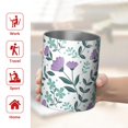 thumbnail image 5 of Floral 12oz Stainless Steel Coffee Mug – Double-Wall Insulated Cup with Spill-Resistant Lid, 360° Full-Print Design, Keeps Drinks Hot & Cold for Home, Office, Travel,Thanksgiving,Christmas, Spring, 5 of 5