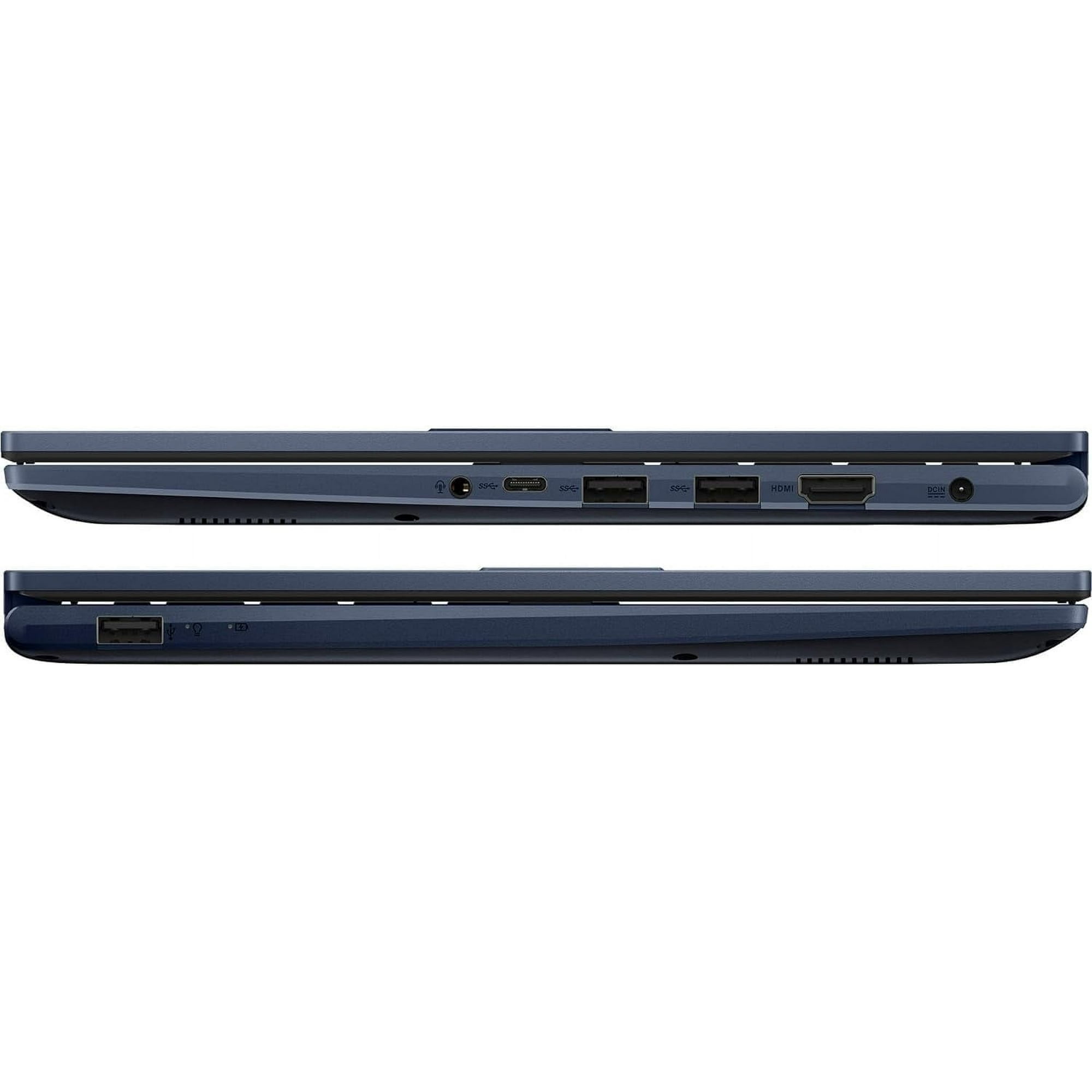 ASUS Vivobook 14 inch FHD Business Laptop, Intel Core i3-1315U Processor, 8GB RAM, 256GB SSD, Windows 11 Pro, Intel UHD Graphics, Wi-Fi, Bluetooth, Quiet Blue with Mazepoly Accessories