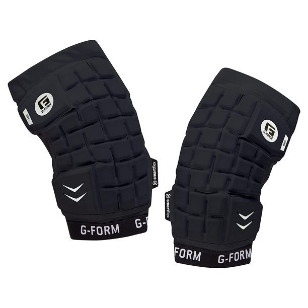 Almohadillas para brazos G-Form Unhinged Lacrosse negras para adultos y hombres grandes