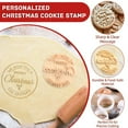 thumbnail image 5 of 4 Piece Personalized Christmas Cookie Stamp with Cutter, Custom Merry Christmas Cookies Handcrafted Gift for Baking, 5 of 6