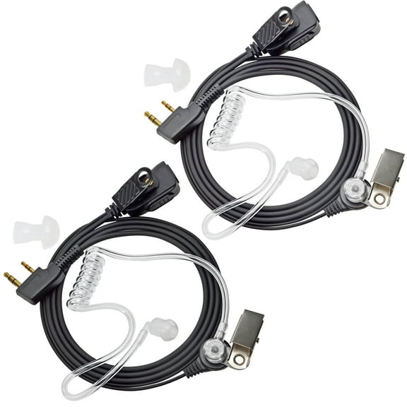 YNIBST Walkie Talkie Radio Earpiece with Mic/PTT for Baofeng UV-5R Kenwood Retevis H-777 RT1 RT21 RT22