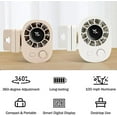 thumbnail image 6 of Car Clip on Fan with Led Display - 360° Rotation, 100 Speeds Adjustable, USB Rechargeable Personal Cooling Fans 1800mAh Battery, Strong Wind Ultra Quiet, 6 of 7