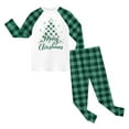 thumbnail image 7 of Quealent Kids 2-Piece Outfit Sets Christmas Boys Girls Youth Christmas tree Winter 6 7 Long Sleeve Top & Pants Set Green for Size 6-7 Years, 7 of 7