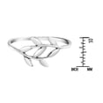 thumbnail image 5 of Beautiful Olive Branch Sterling Silver Wrap Around Ring-10, 5 of 6