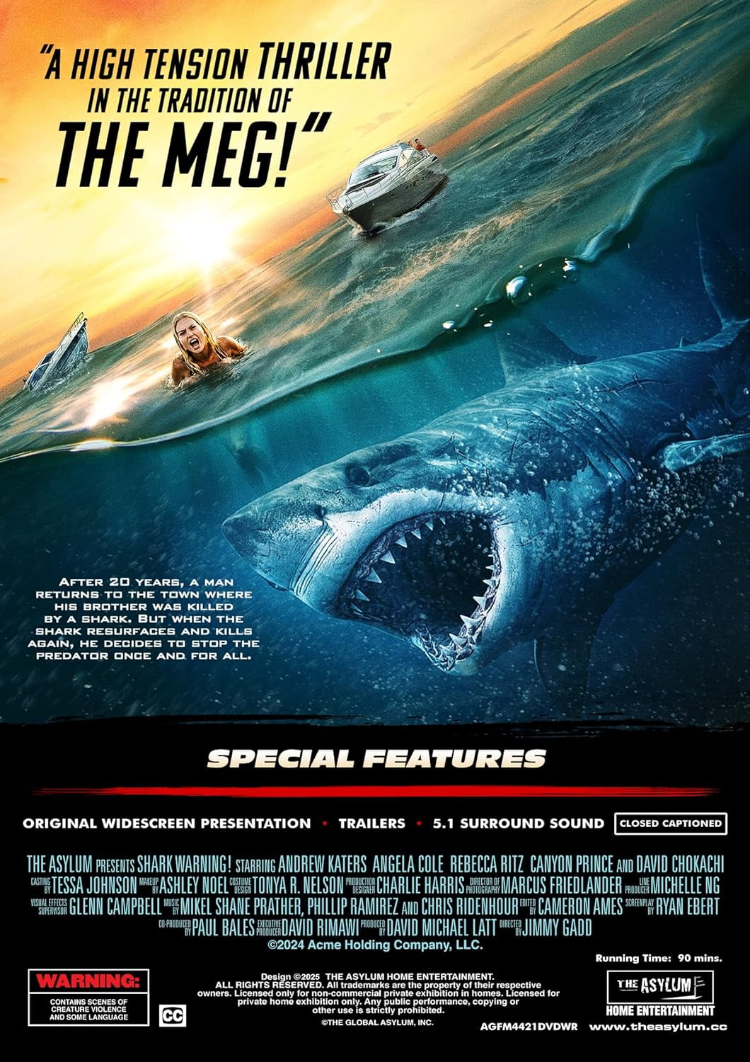 Shark Warning (DVD) - Walmart.com