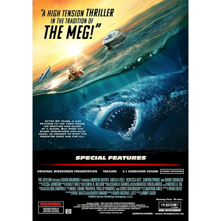 Shark Warning (DVD) - Walmart.com