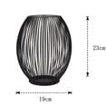 thumbnail image 1 of Candelabro de hierro vintage con forma de farol negro, candelabro romántico para Navidad, accesorios de tiro, 1 of 3