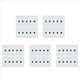 thumbnail image 1 of 50 Piezas Ethernet Placa de Salida de Pared Cat6 RJ45 Placa de Pared Jack Hembra una Hembra Ethernet Acoplador en LíNea Placas Ethernet, 1 of 5