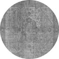 thumbnail image 1 of Ahgly Company Indoor Round Oriental Gray Industrial Area Rugs, 7' Round, 1 of 4