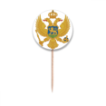 thumbnail image 1 of montenegro eu national emblem Toothpick Flags Round Labels Party Decoration, 1 of 3
