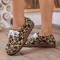thumbnail image 2 of YOUYEDIAN Loafers for Women Versatile Slip On Round Toe Casual Non Slip Lace-up Flats Fashion Leopard Print Comfy Walking Shoes, 2 of 5