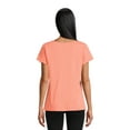 thumbnail image 3 of RealSize Women's Sharkbite Hem Tee with Short Sleeves, Sizes XS-XXXL, 3 of 6