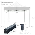 thumbnail image 4 of VICTAL 10' x 10' Pop-up Canopy with Straight Legs Wedding Party Tent Folding Gazebo Beach Canopy with Carry Bag, White, 4 of 4