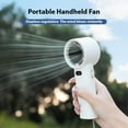 thumbnail image 3 of Portable Handheld Fan High-Speed Mini Fan with LED Display USB Rechargeable Fan 100 Gear Wind Speeds for Travel Outdoor Camping Home Office Lightweight Small Hand Held Fan, 3 of 7