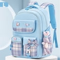 thumbnail image 2 of Teenager Waterproof Backpacks Book Bagt,Travel Laptop Backpack Lightweight Casual Daypack, Middle School Bookbag,white, 2 of 9