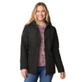 thumbnail image 2 of Free Country Women's Rain Away Lined Anorak Rain Jacket Black M, 2 of 6