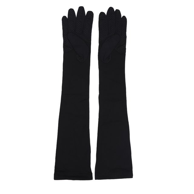 Manchons de Bras pour Femmes, Manchon de Bras Doux Respirant Réutilisable pour Cyclisme pour l'Été pour Course Noir